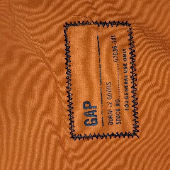 Gap jacket boys size large ( 10 ) orange grey green blue zippered pockets - Picture 12 of 16